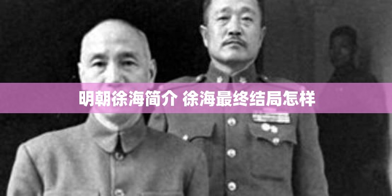 明朝徐海简介 徐海最终结局怎样