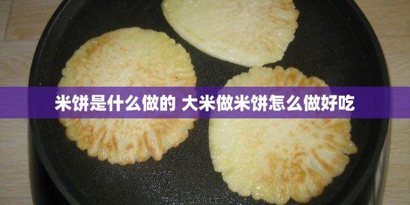 米饼是什么做的 大米做米饼怎么做好吃